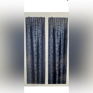 Ikea Blue Lonnstavmal Blackout Curtains